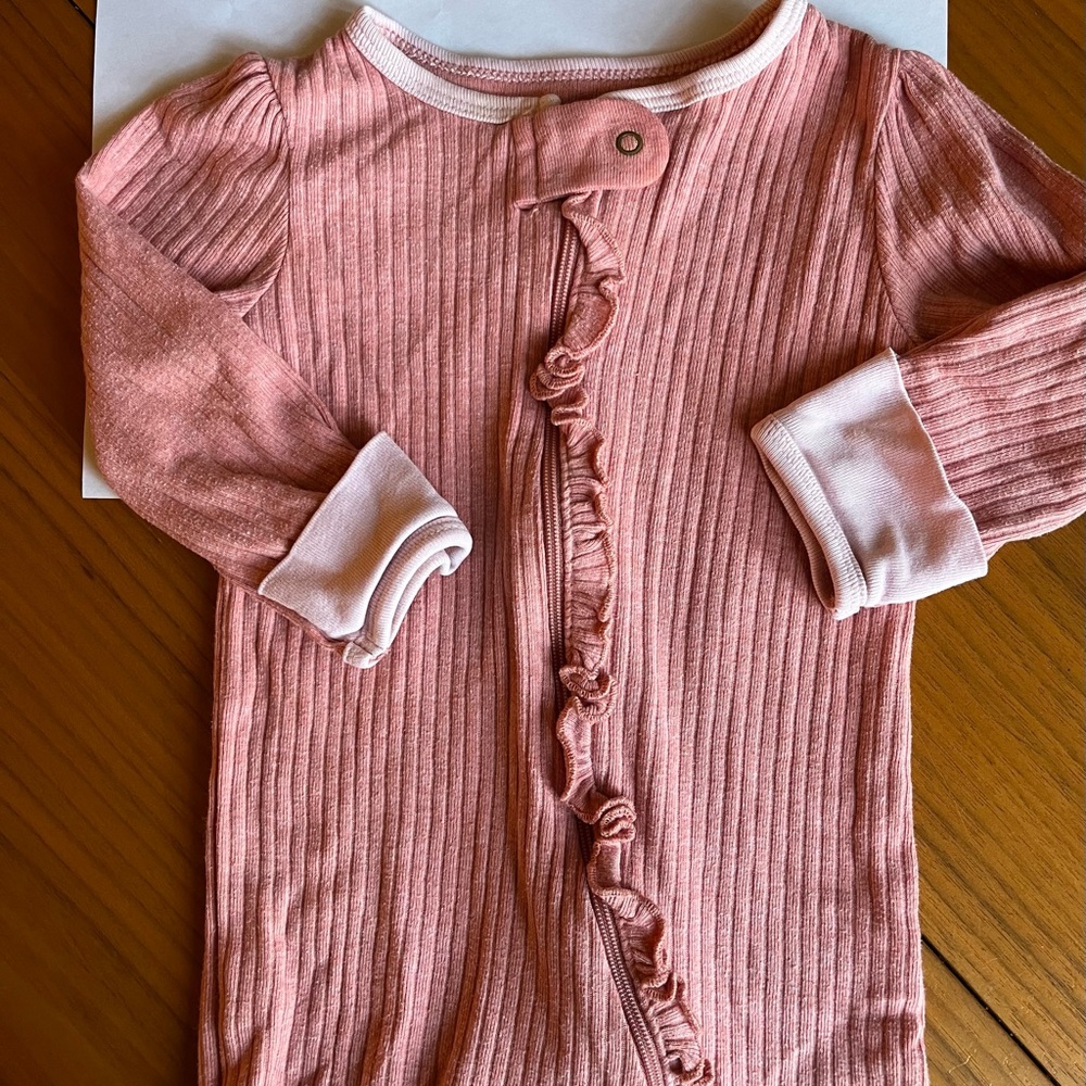 Floral and Solid Baby Onesies Set
